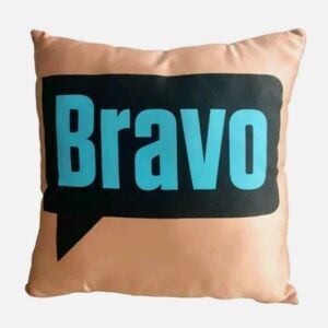 Bravo TV Accent Pillow 14 x 14 Blue Thought Bubble Bravotv